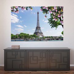 Painel Adesivo de Parede - Torre Eiffel - Paris - 829pn