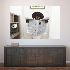 Painel Adesivo de Parede - Cachorro - Pet Shop - 830pn