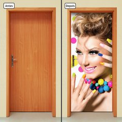 Adesivo Decorativo de Porta - Salão de Beleza - 840cnpt - comprar online