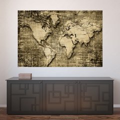Painel Adesivo de Parede - Mapa Mundi - Mundo - 842pn