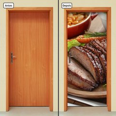 Adesivo Decorativo de Porta - Carne - Comida - 847cnpt - comprar online