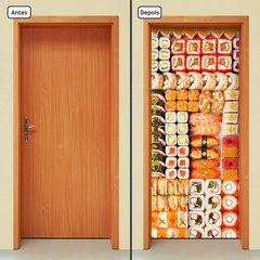 Adesivo Decorativo de Porta - Comida Japonesa - 853cnpt - comprar online