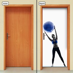 Adesivo Decorativo de Porta - Fitness - Pilates - 869cnpt - comprar online