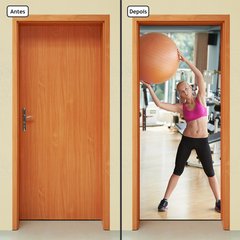 Adesivo Decorativo de Porta - Fitness - Pilates - 870cnpt - comprar online