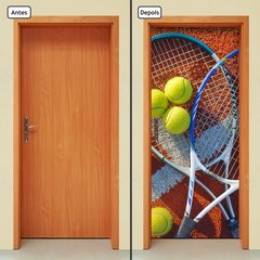 Adesivo Decorativo de Porta - Esportes - Tênis - 872cnpt - comprar online