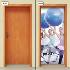Adesivo Decorativo de Porta - Fitness - Pilates - 874cnpt - comprar online
