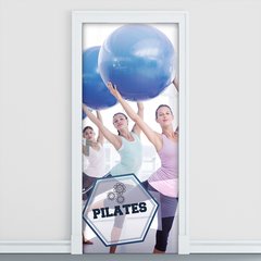 Adesivo Decorativo de Porta - Fitness - Pilates - 874cnpt