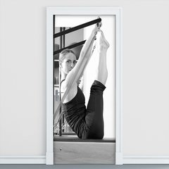 Adesivo Decorativo de Porta - Fitness - Pilates - 876cnpt