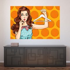 Painel Adesivo de Parede - Pin-up - Mulher - 876pn
