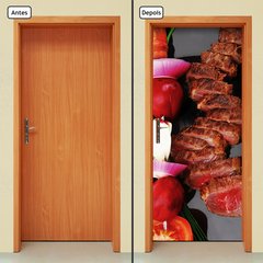 Adesivo Decorativo de Porta - Comida - Carne - 878cnpt - comprar online