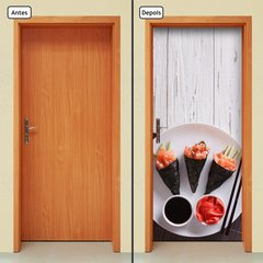 Adesivo Decorativo de Porta - Comida Japonesa - 882cnpt - comprar online
