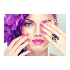Painel Adesivo de Parede - Salão de Beleza - Maquiagem - Manicure - 882pn - comprar online
