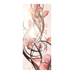 Adesivo Decorativo de Porta - Floral - 891cnpt na internet