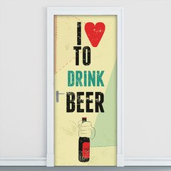 Adesivo Decorativo de Porta - Cerveja - Beer - 899cnpt