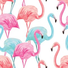 Papel de Parede Adesivo 3 Metros - Flamingos - Revestimento - 911pps