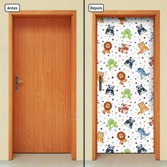 Adesivo Decorativo de Porta - Infantil - Animais - 916cnpt - comprar online