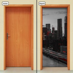 Adesivo Decorativo de Porta - Cidade - 929cnpt - comprar online