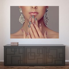 Painel Adesivo de Parede - Salão de Beleza - Manicure - 930pn