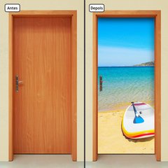 Adesivo Decorativo de Porta - Barco - Praia - 949cnpt - comprar online