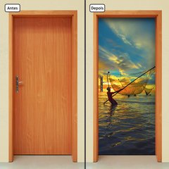 Adesivo Decorativo de Porta - Pescador - 951cnpt - comprar online