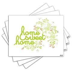 Jogo Americano - Home Sweet Home com 4 peças - 953Jo