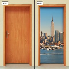 Adesivo Decorativo de Porta - Cidade - Nova Iorque - 956cnpt - comprar online