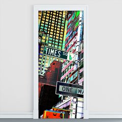 Adesivo Decorativo de Porta - Cidade - Nova Iorque - 958cnpt