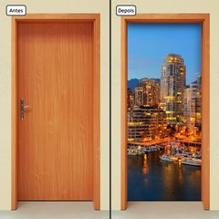 Adesivo Decorativo de Porta - Cidade - 960cnpt - comprar online