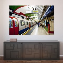 Painel Adesivo de Parede - Londres - Metrô - 961pn