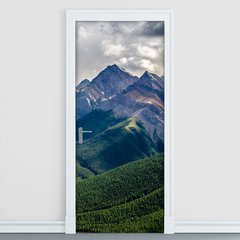 Adesivo Decorativo de Porta - Montanha - Natureza - 976cnpt