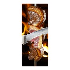 Adesivo Decorativo de Porta - Churrasco - Carne - 996cnpt na internet