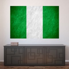 Painel Adesivo de Parede - Bandeira Nigéria - 996pn