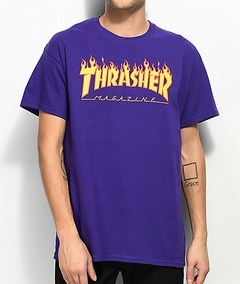 THRASHER FLAMES TEE (TSHTHR001) - comprar online