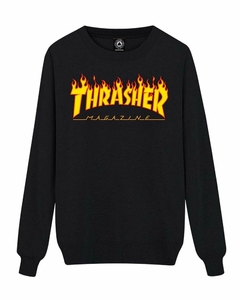 BUZO THRASHER CREWNECK FLAMES (SWETHR005)