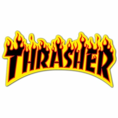 STICKER THRASHER FLAMES XL (STITHR001) - Faction