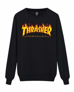 BUZO THRASHER CREWNECK FLAMES (SWETHR005)