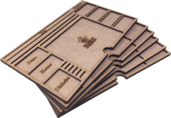 Kit Dashboard para Arkham Horror: 6 unidades - SEM CASE (encomenda) - Caixinha Boardgames
