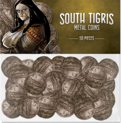 Viajantes do Sul do Tigre: Kit Tinteiros + Moedas de Metal