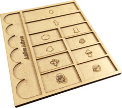 Kit Dashboard para Caverna 7 unidades - COM CASE - Caixinha Boardgames
