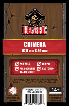 Sleeve Bucaneiros Chimera 57,5 x 89 mm - 100 unidades - comprar online