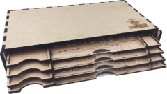 Kit Dashboard para Clãs da Caledonia 2a Tiragem - COM CASE - Caixinha Boardgames