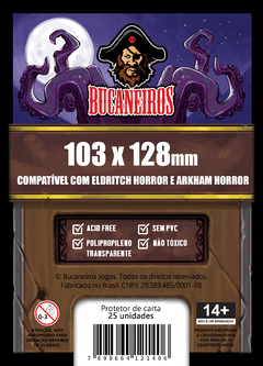 Sleeve Bucaneiros 103 x 128 mm Eldritch Horror e Arkham Horror - 25 unidades