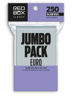 Sleeve Redbox Euro 59 x 92 mm Jumbo Pack - 250 unidades