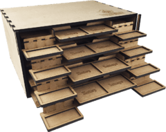 Kit Dashboard para Gloomhaven - 4 unidades - Com Case (encomenda) - Caixinha Boardgames