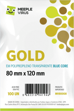 Sleeve Blue Core Gold 80 x 120 mm - 100 unidades na internet