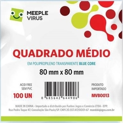 Sleeve Blue Core Quadrado Médio 80 x 80 mm - 100 unidades