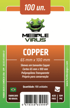 Sleeve Meeple Virus Copper 65 x 100 mm - 100 unidades - comprar online