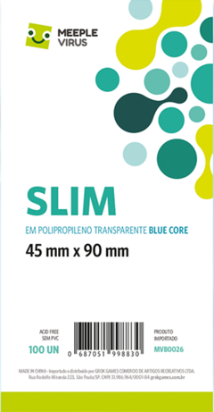 Sleeve Blue Core Slim 45 x 90 mm - 100 unidades