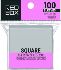 Sleeve Redbox Quadrado 70 x 70 mm - 100 unidades