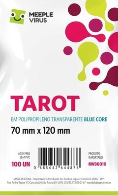 Sleeve Blue Core Tarot 70 x 120 mm - 100 unidades